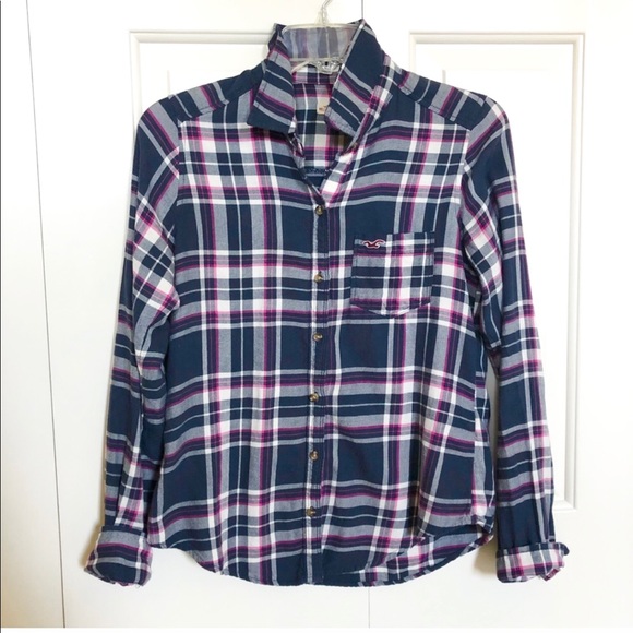 Hollister Tops - Hollister Plaid Flannel Shirt Small